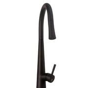 Strictly Sinks Pull Down Single Handle Kitchen Faucet with 360° Swivelling Spout, Spray & Stream Modes (Black)