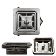 Strictly Sinks Stainless Steel Square Garbage Disposal Adapter for Kitchen Sink Durable with Drain