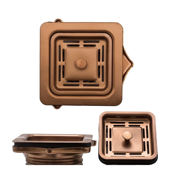 Strictly Sinks Stainless Steel Square Garbage Disposal Adapter for Kitchen Sink Durable with Drain