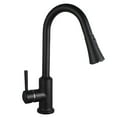 thumbnail image 1 of Strictly Sinks Traditional Pull Down Kitchen Faucet Matte Black with 360° Swivelling Spout, Spray & Stream Modes, 1 of 7