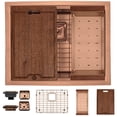 thumbnail image 1 of Strictly Sinks Undermount Workstation Kitchen Sink-Copper 23 Inch 16 Gauge Single Bowl Kitchen Sink, 1 of 8