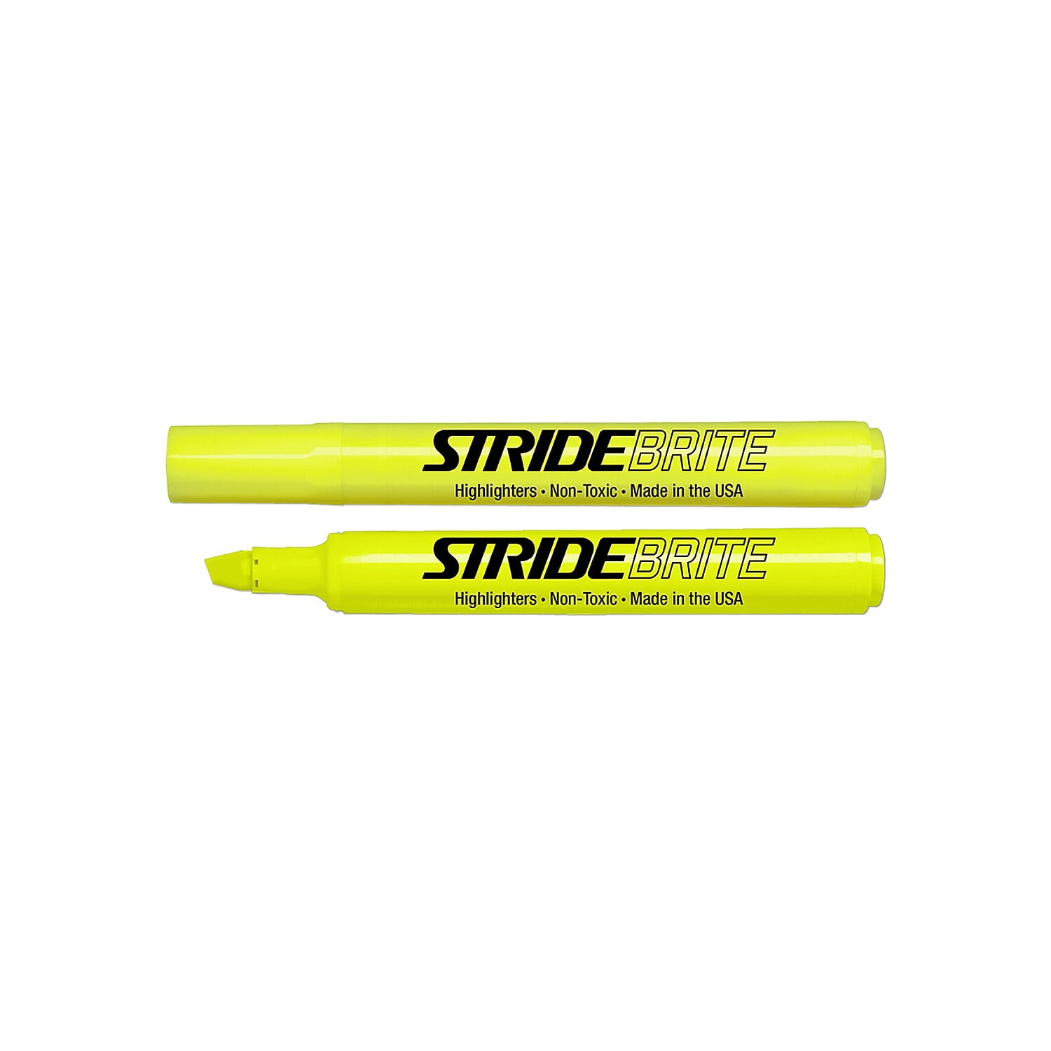 StrideBrite Tank Highlighter, Fluorescent Yellow Ink, Chisel Tip, Yellow Barrel, 12/Box StrideBrite Tank Highlighter, Fluorescent Yellow Ink, Chisel Tip, Yellow Barrel, 12/Box