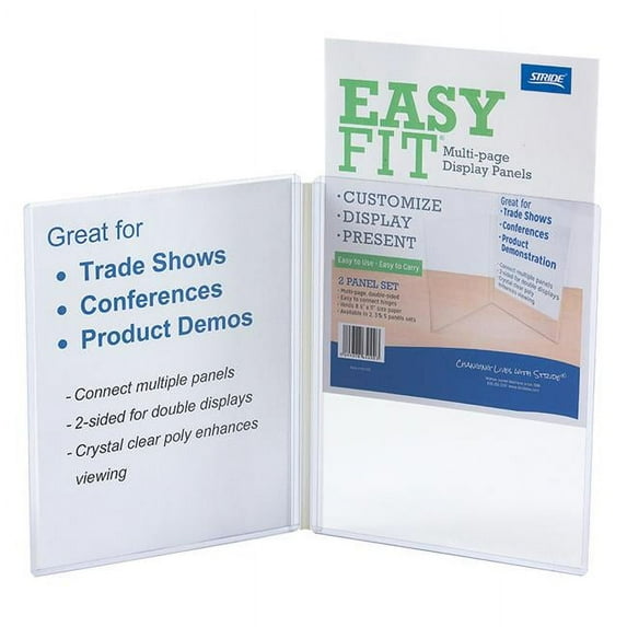Stride EasyFit Clear Display Panels, 2 Panels Per Set, 2 Sets