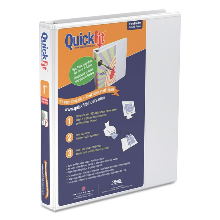 QuickFit Round-Ring View Binder, 2 QuickFit Round-Ring View Binder, 2