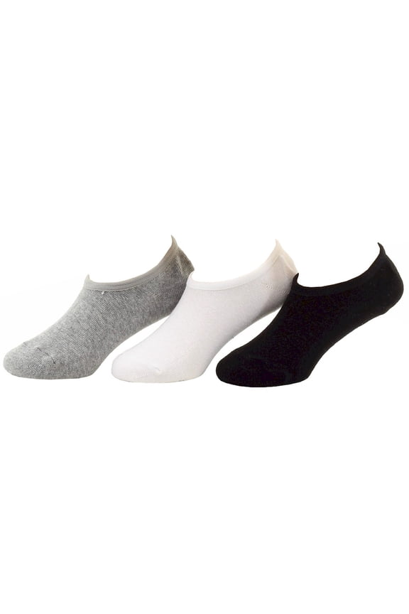 Big Girl's 3-Pairs Assorted Neutral Solid Liner Socks Sz: 8-9.5