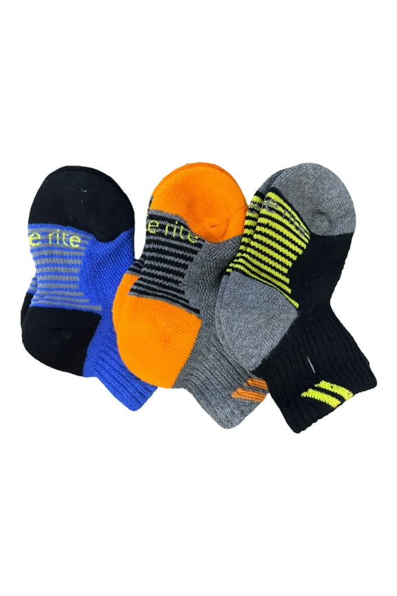 Boys' Little Athletic Made2play Fashion, Quarter 3 pack, Cory Sport, Sock: 5-6.5 / Shoe: 3-7