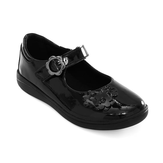 Stride Rite Holly Black Patent Youth Girls' (10.5- Black
