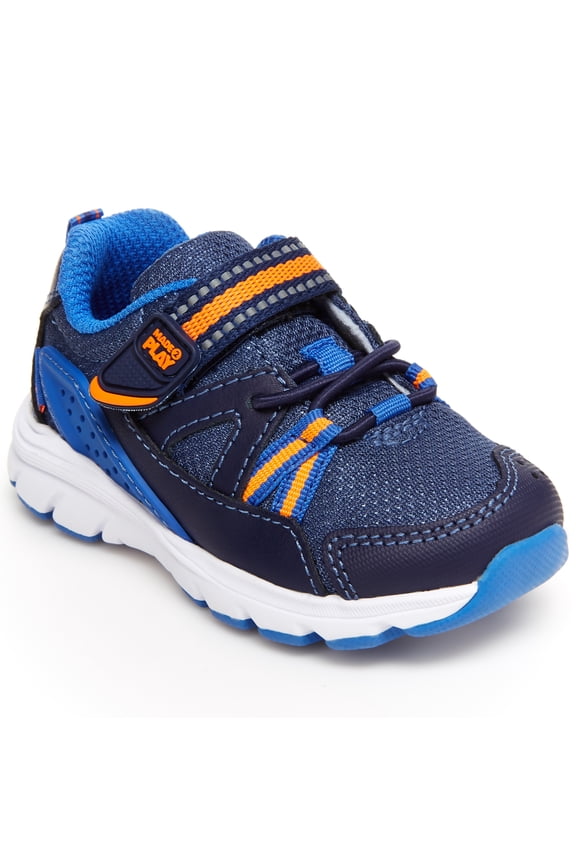 Boys M2P Journey Athletic Sneaker, Navy, 4 Toddler
