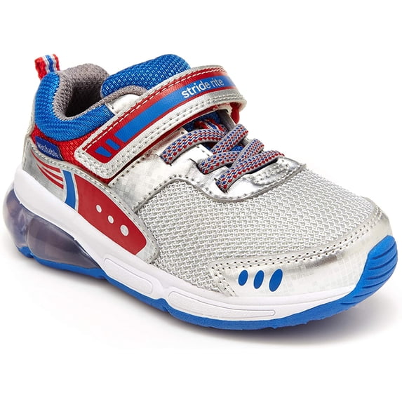 Stride Rite Boys Made2Play Blast Off Sneaker, Grey, 8 Toddler