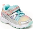 thumbnail image 1 of Stride Rite Girls Made2Play Journey Adaptable Athletic Sneaker, Silver/Multi, 8.5 Wide Toddler, 1 of 7