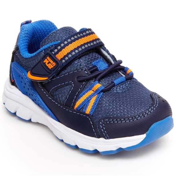 Stride Rite Boys M2P Journey Athletic Sneaker, Navy, 7.5 Wide Toddler