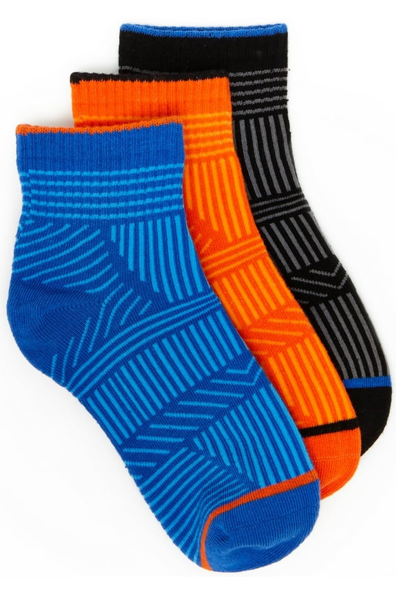 N/A Toby Tonal Quarter Socks (3 Pack) Apparel