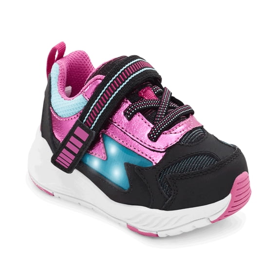 Stride Rite Zips Cosmic Kid's Light-Up Extra Wide Adaptable Sneaker, Sizes 1-13.5