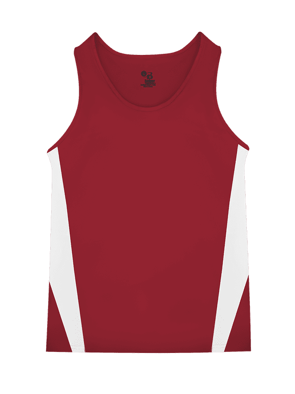 Stride Singlet - Red/White L