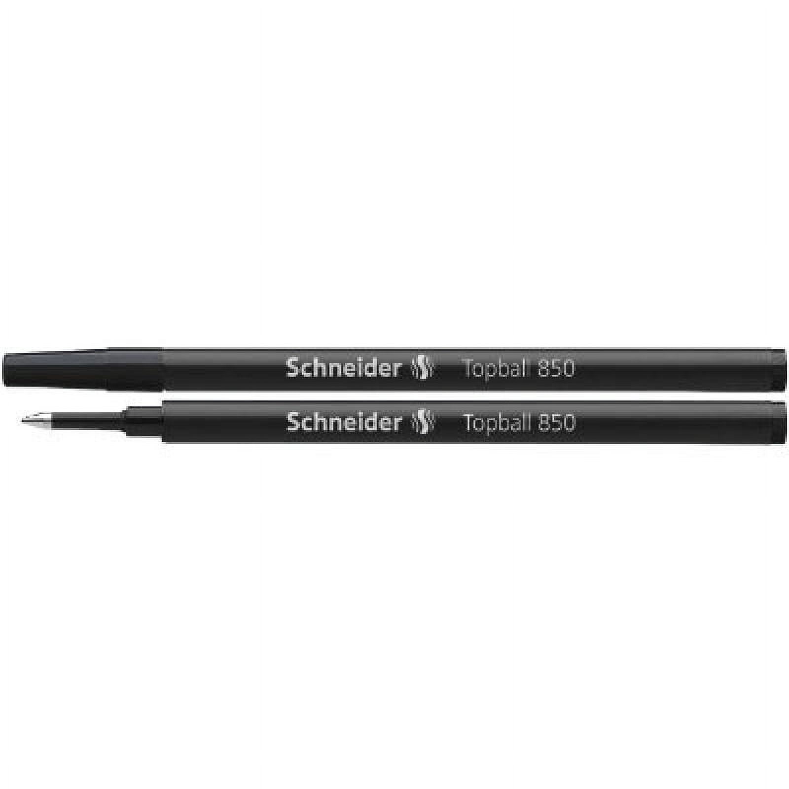 Stride Topball Rollerball Pen Refill for European Size Pens, Fine Point, 0.5 mm, Black, 10 Count