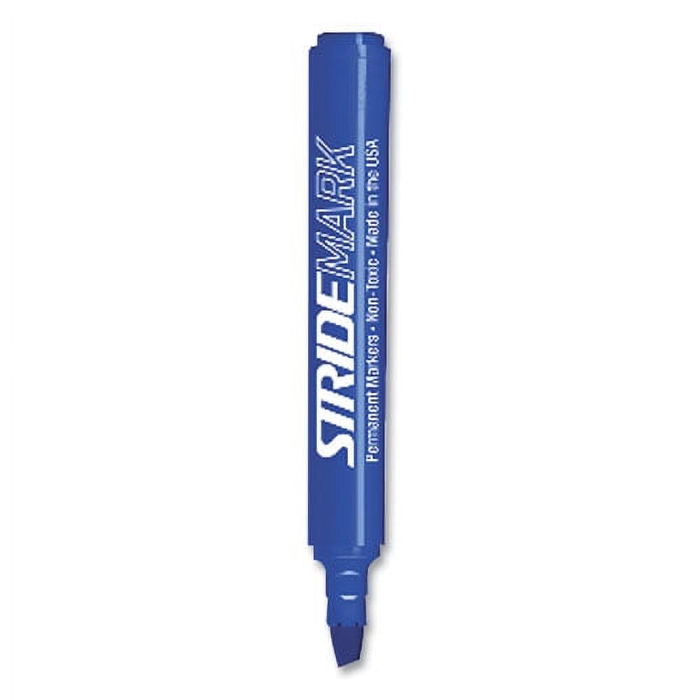 StrideMark Tank Permanent Marker, Broad Chisel Tip, Blue, 12/Pack StrideMark Tank Permanent Marker, Broad Chisel Tip, Blue, 12/Pack