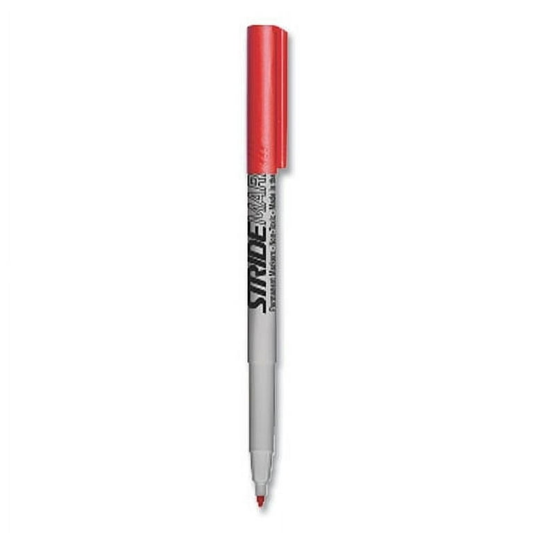 StrideMark Tank Permanent Marker, Broad Chisel Tip, Red, 12/Pack StrideMark Tank Permanent Marker, Broad Chisel Tip, Red, 12/Pack
