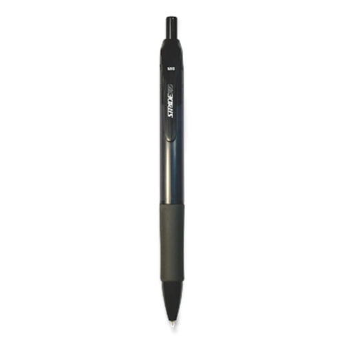 StrideRio Gel Pen, Retractable, Medium 0.7 mm, Black Ink, Translucent Black Barrel, 12/Box StrideRio Gel Pen, Retractable, Medium 0.7 mm, Black Ink, Translucent Black Barrel, 12/Box