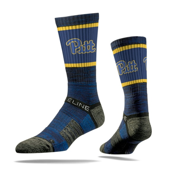 Strideline Pitt Panthers NCAA Licensed Crew Socks - Navy (S)
