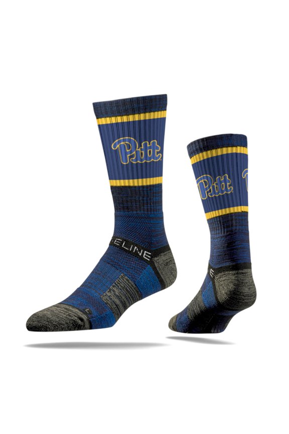 Pitt Panthers NCAA Licensed Crew Socks - Navy (S)