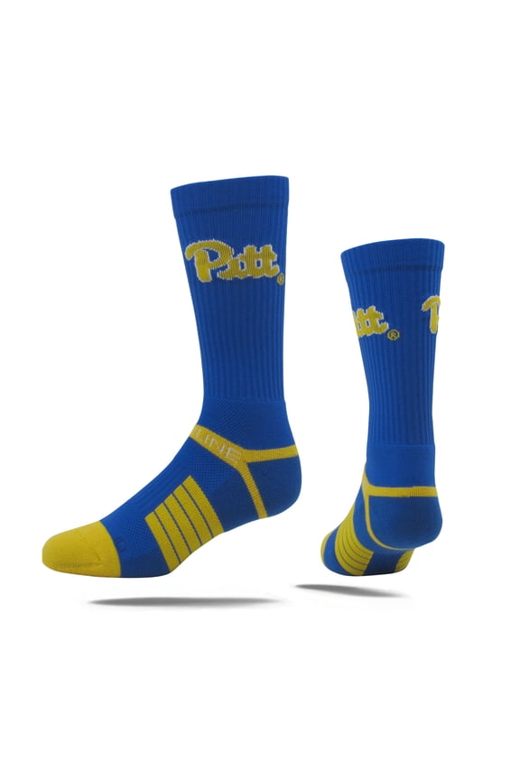 Pittsburgh Panthers Premium Knit Logo NCAA Licensed Crew Socks