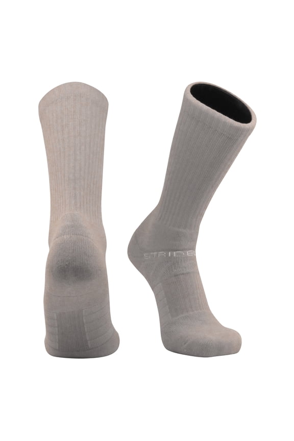 Premium Combed Cotton Color Crew Socks (Sand)