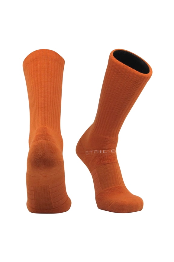 Premium Combed Cotton Color Crew Socks (Sienna)