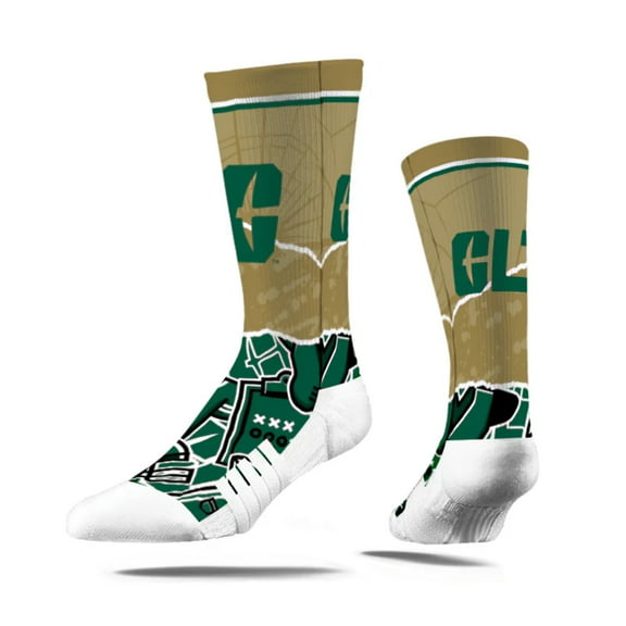 Strideline UNC Charlotte 49ers Tear-Out Logo NCAA Licensed Crew Socks - Blue (S)