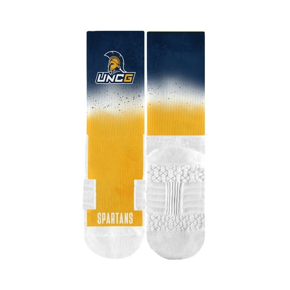 Strideline UNC Greensboro UNCG NCAA Licensed Crew Socks - Dip Dye