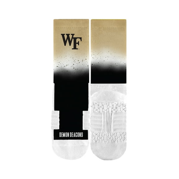 Strideline Wake Forest Demon Deacons NCAA Licensed Crew Socks - Dip Dye