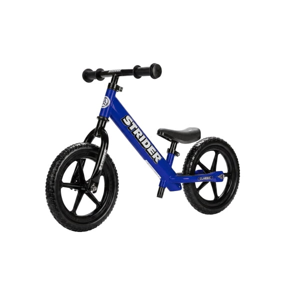 Strider 12 Classic Bike, Blue - No Pedal Balance Bicycle for Kids 1 to 3 Years