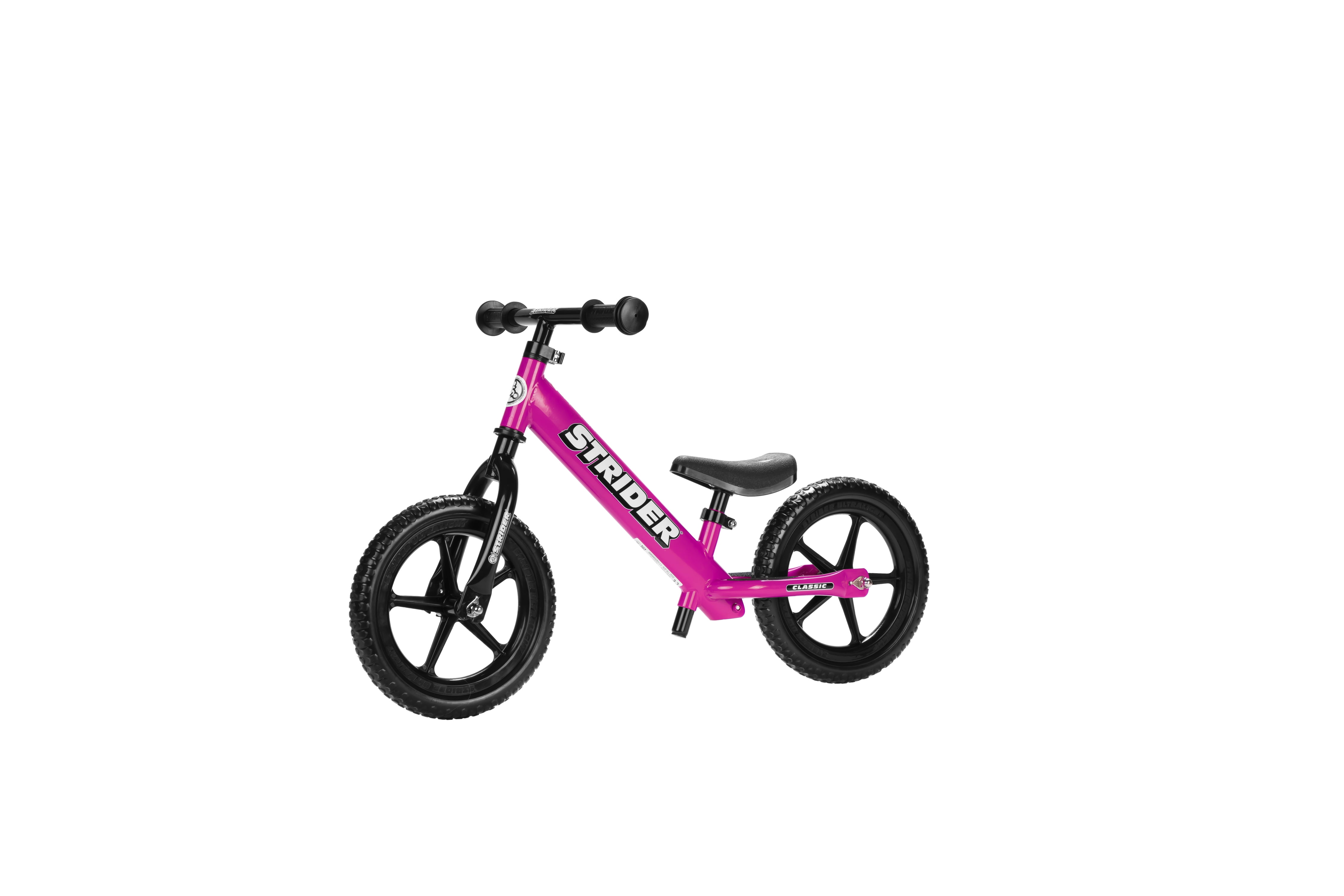 Strider 12 Classic Bike, Pink - No Pedal Balance Bicycle for Kids