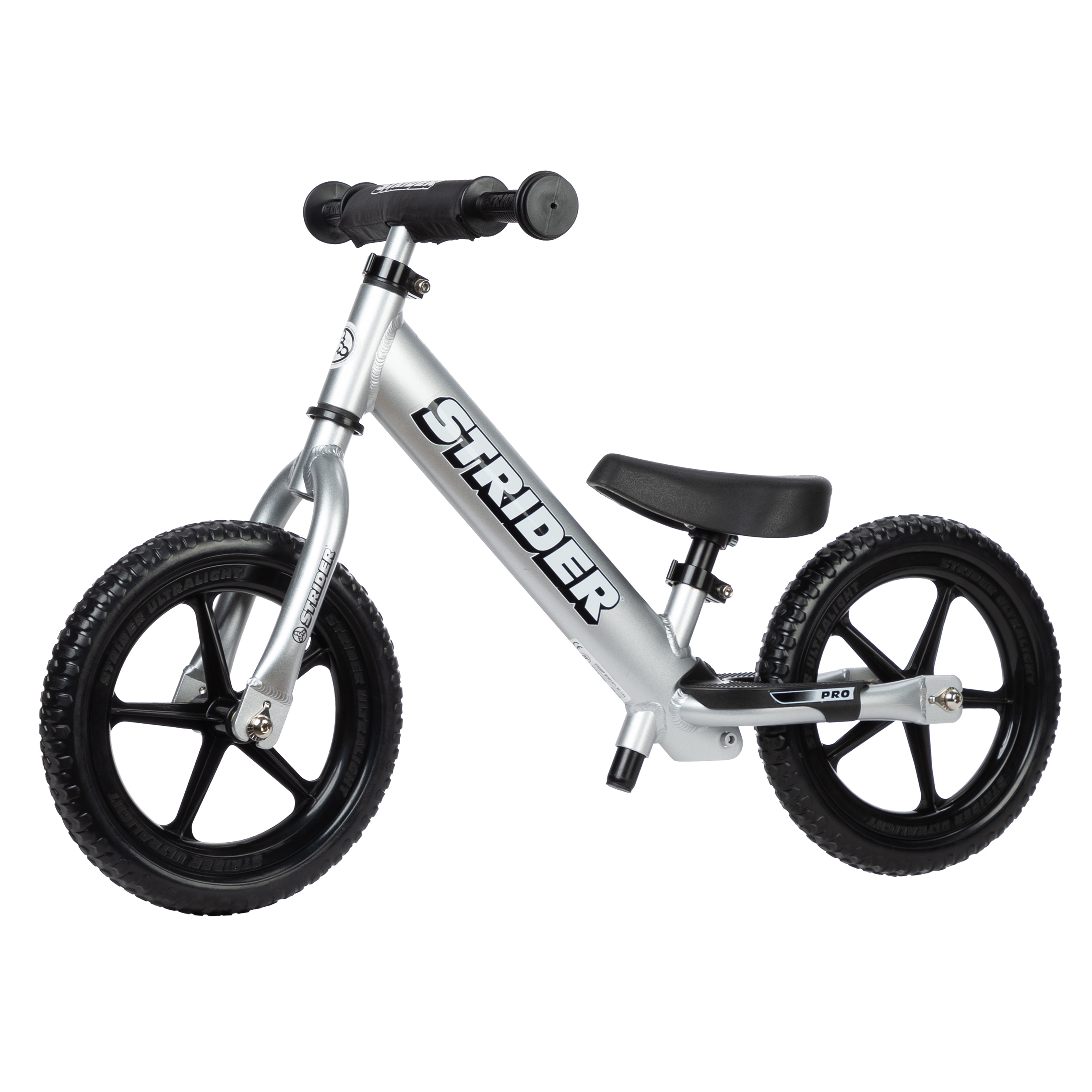 極美品STRIDER 12 PRO silver ストライダー12プロ シルバー Strider - 12 Pro Balance Bike for Toddlers, Ages 1 to 4