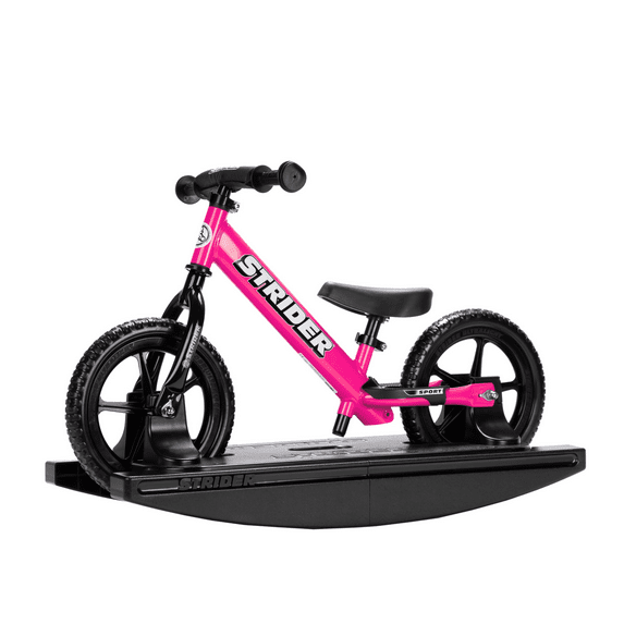 Strider - 12 Sport 2-in-1 Rocking Bike for Toddlers, Ages 6 Months - 4 Years - Pink