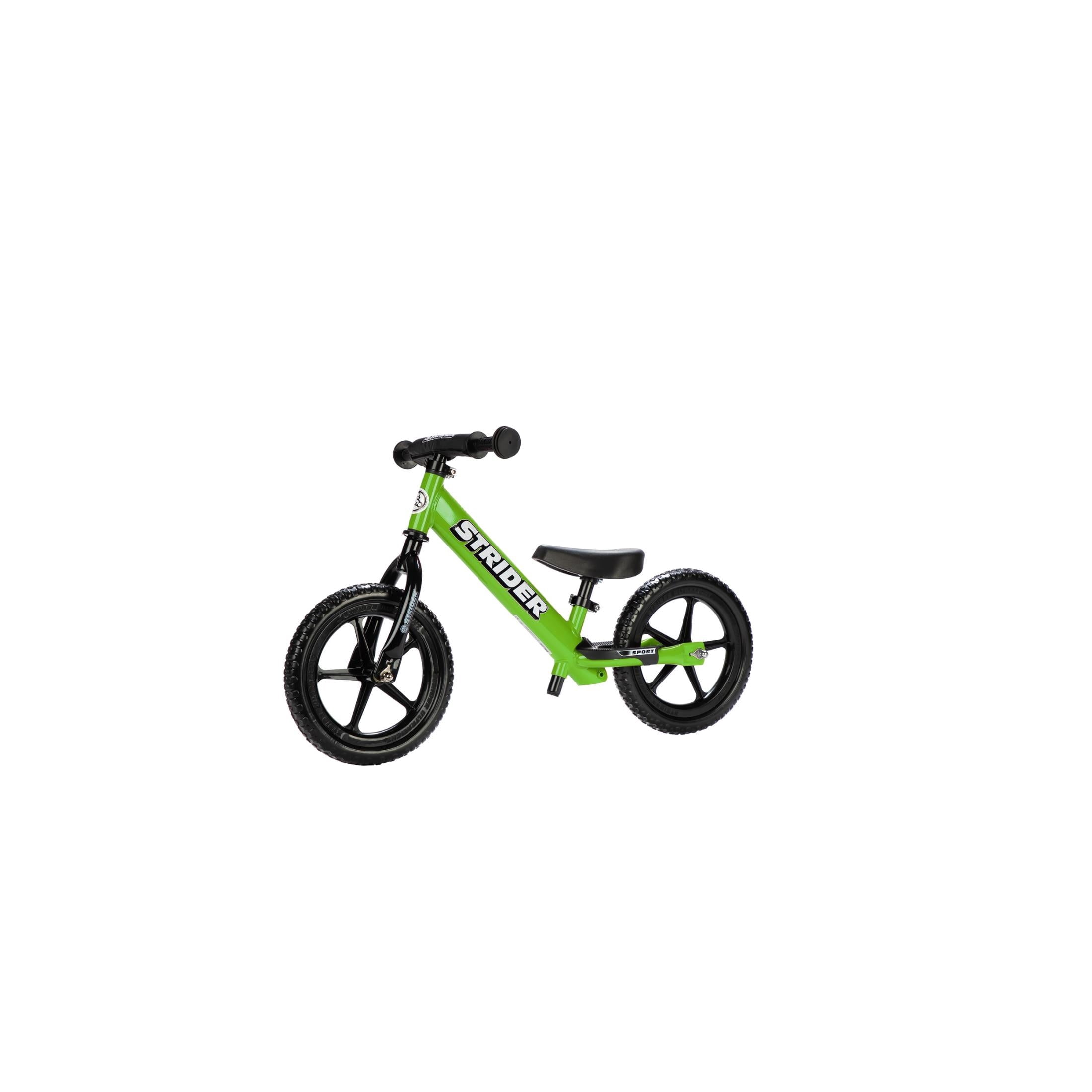 Strider 12 Sport Bike, Green - No Pedal Balance Bicycle for Kids 1