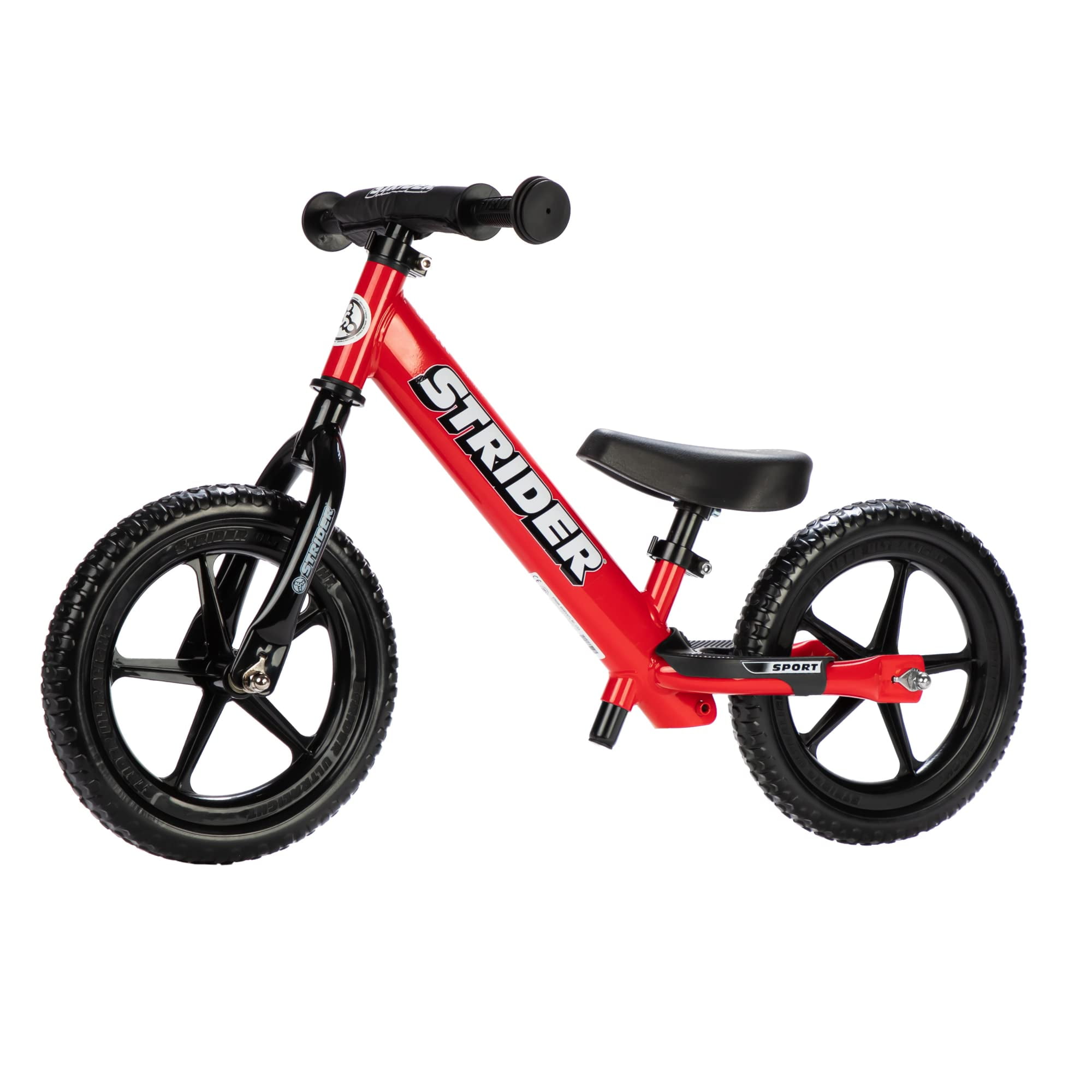 Strider 12” Sport Bike, Orange - No Pedal Balance Bicycle for Kids