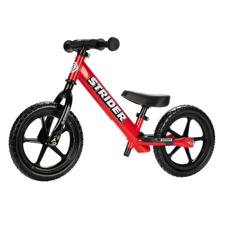 Strider 12” Sport Bike, Red - No Pedal Balance Bicycle for Kids 1