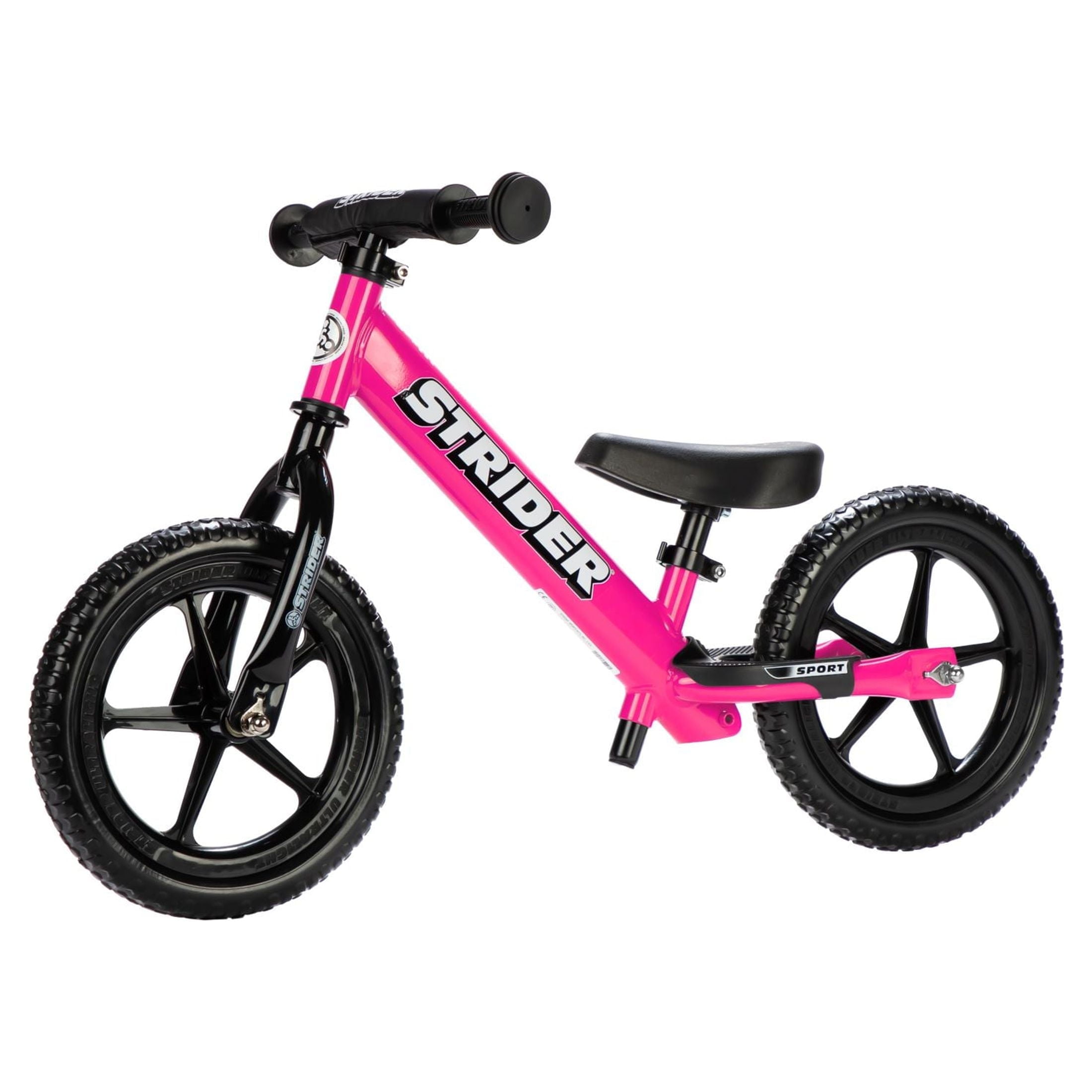 Strider - 12 Sport Balance Bike, Ages 18 Months to 5 Years - Pink Strider - 12 Sport Balance Bike, Ages 18 Months to 5 Years - Pink