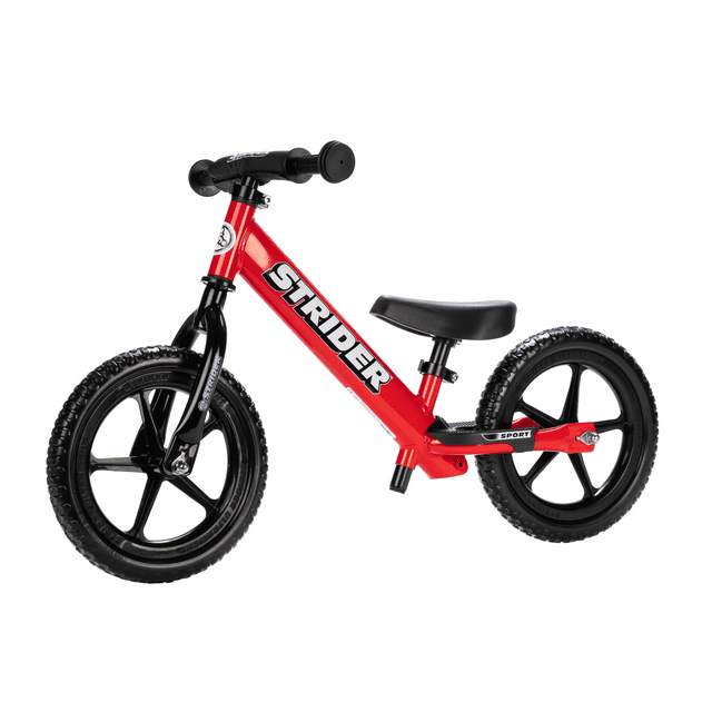 Strider - 12 Sport Balance Bike, Ages 18 Months to 5 Years - Red