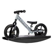 Strider Sport 2-in-1 Rocking Bike, Matte Gray - Helps Teach Baby How to Ride a Balance Bicycle - for Kids 6 Months to 4 Years-Easy Assembly, Tool-Free Adjustments