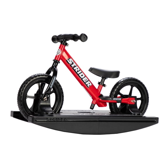 Strider Sport 2-in-1 Rocking Bike, Red- Helps Teach Baby How to Ride a Balance Bicycle - for Kids 6 Months to 4 Years-Easy Assembly, Tool-Free Adjustments