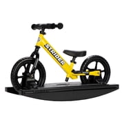 Strider Sport 2-in-1 Rocking Bike, Yellow - Helps Teach Baby How to Ride a Balance Bicycle - for Kids 6 Months to 4 Years -Easy Assembly, Tool-Free Adjustments
