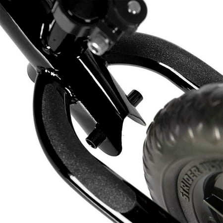 Strider 12 Sport Toddler Kids No Pedal Learning Adjustable Balance Bike, Black