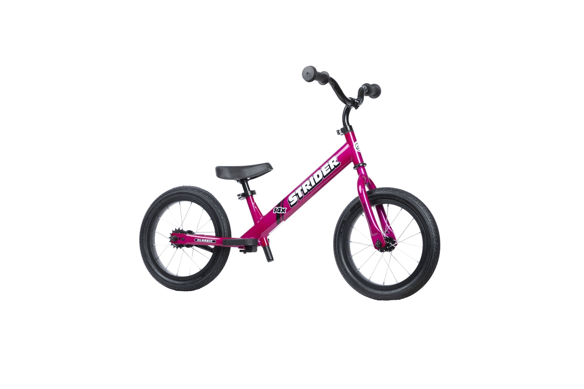 Strider, Balance Bike, 14x Classic, Funky Fuschia for Kids 3 to 6