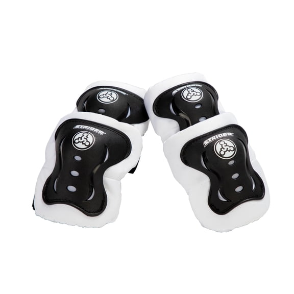 Strider Elbow & Knee Pads, Black - Easy to Attach - Durable & Washable - For Kids 18 Months to 5 Years Old