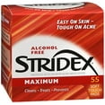 thumbnail image 1 of Stridex Maximum Strength Acne Control Soft Touch Pads, Alcohol-Free, 55ct, 1 of 2