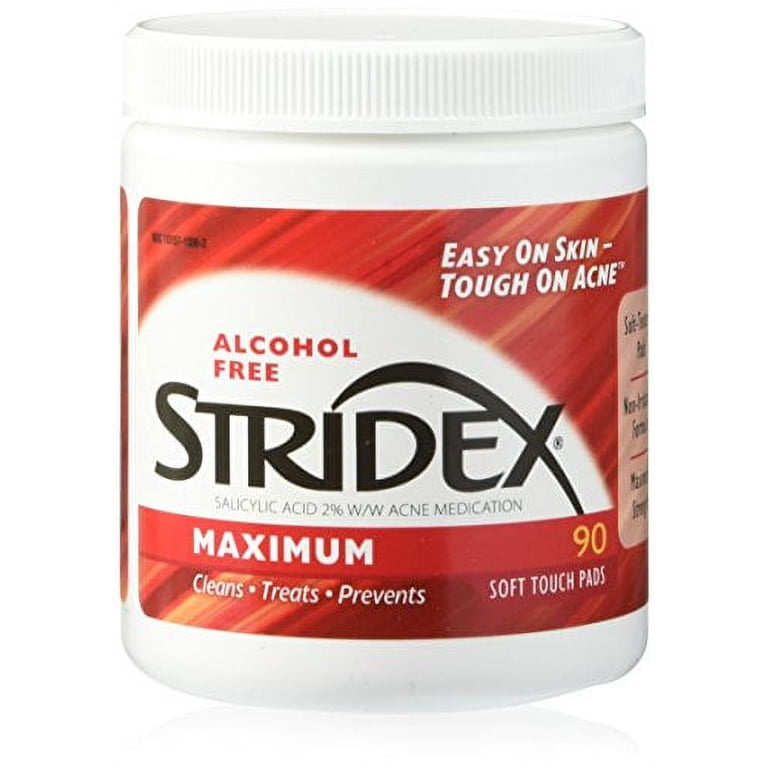 Stridex Maximum Strength Acne Medication Pads, 90ct - Walmart.com