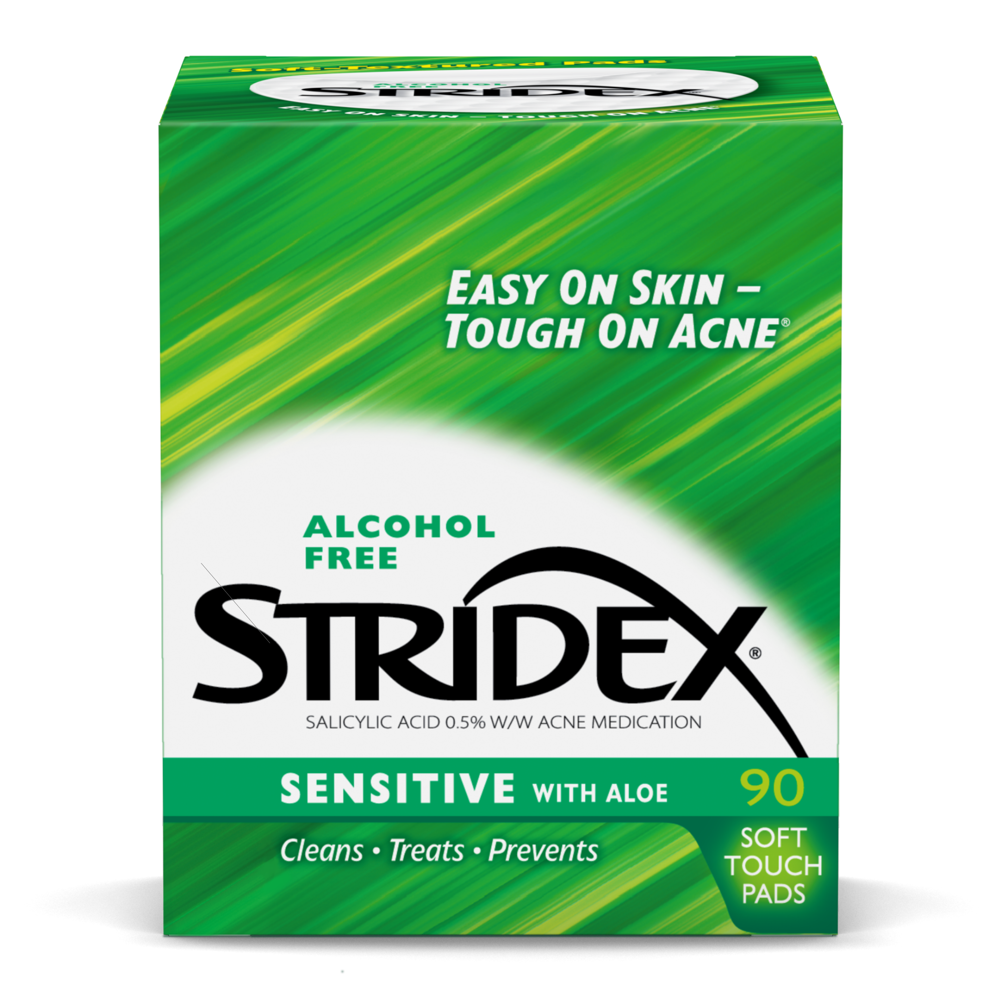 Stridex Medicated Acne Pads, Sensitive Skin, 90 Ct - image 1 of 8