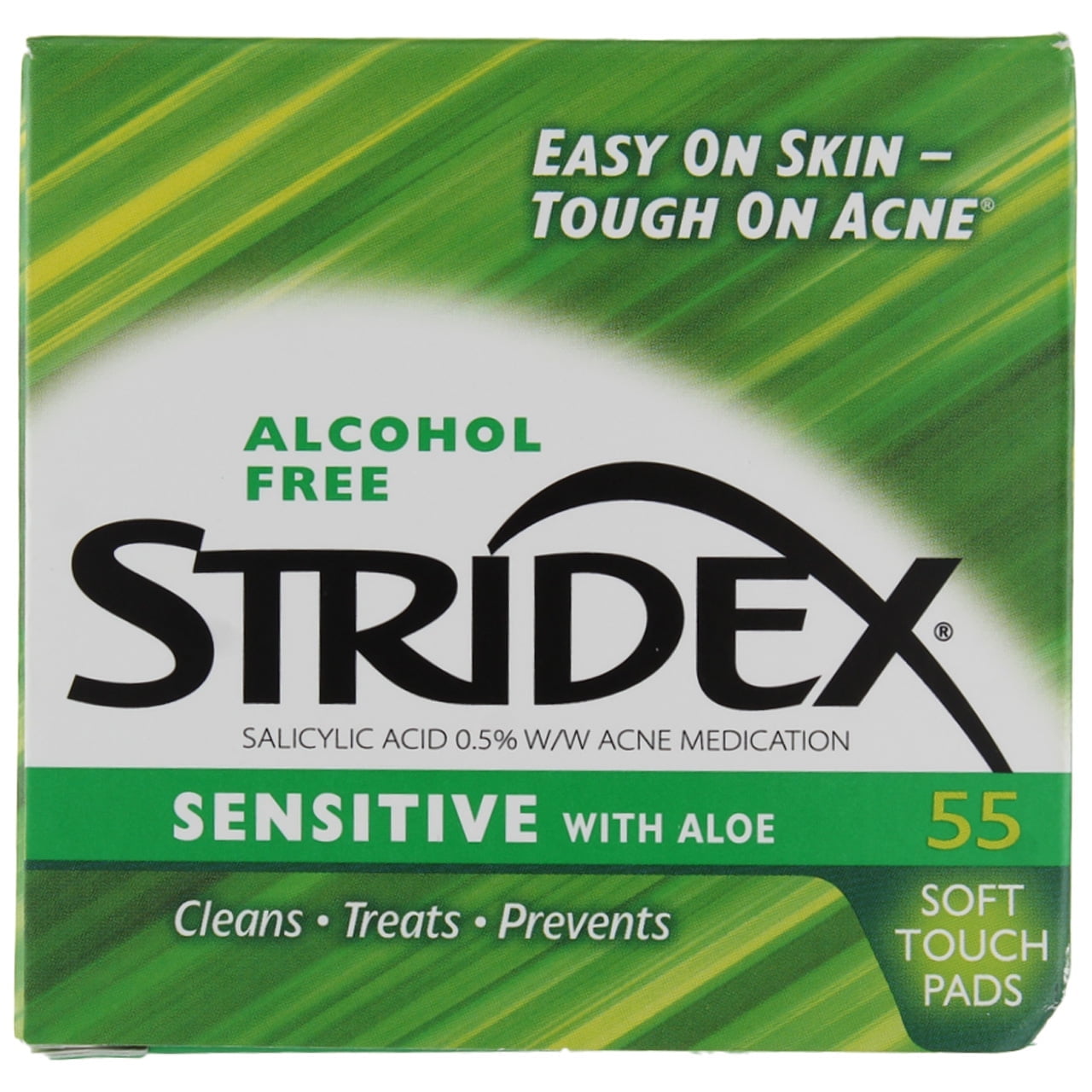 Stridex Sensitive Acne Pads with Aloe Alcohol Free Salicylic Acid