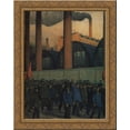 thumbnail image 1 of Strike 24x20 Gold Ornate Wood Framed Canvas Art by Boris Kustodiev, 1 of 2